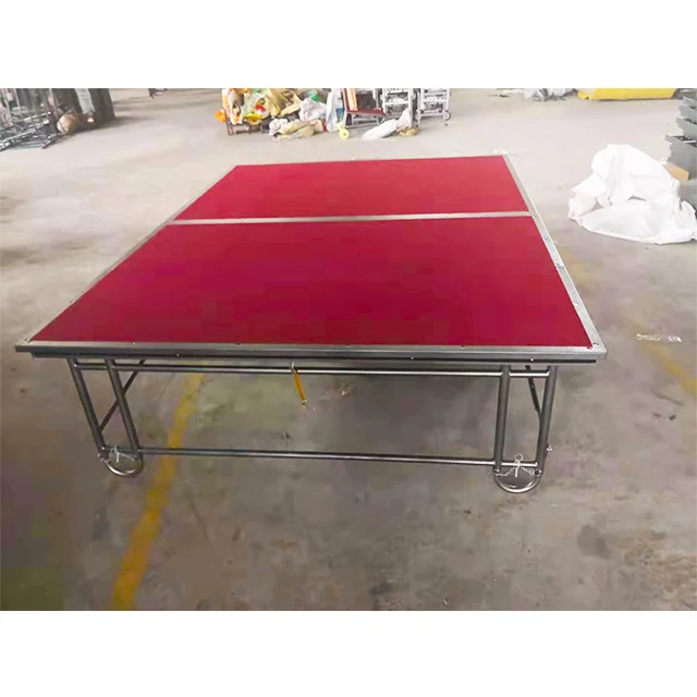 Популярный дизайн, оптовая продажа, алюминиевая складная мобильная сцена для отелей