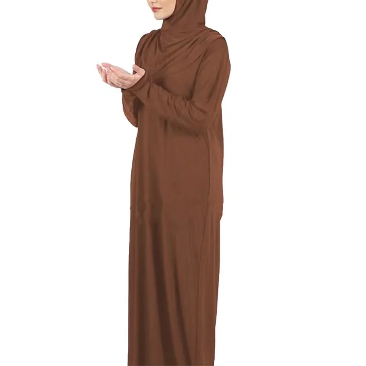 Good Quality Eid Nida Islamic Clothing Jilbab 2 Pieces With Hijab Abaya For Muslim Women Prayer Dubai Abaya Clothing