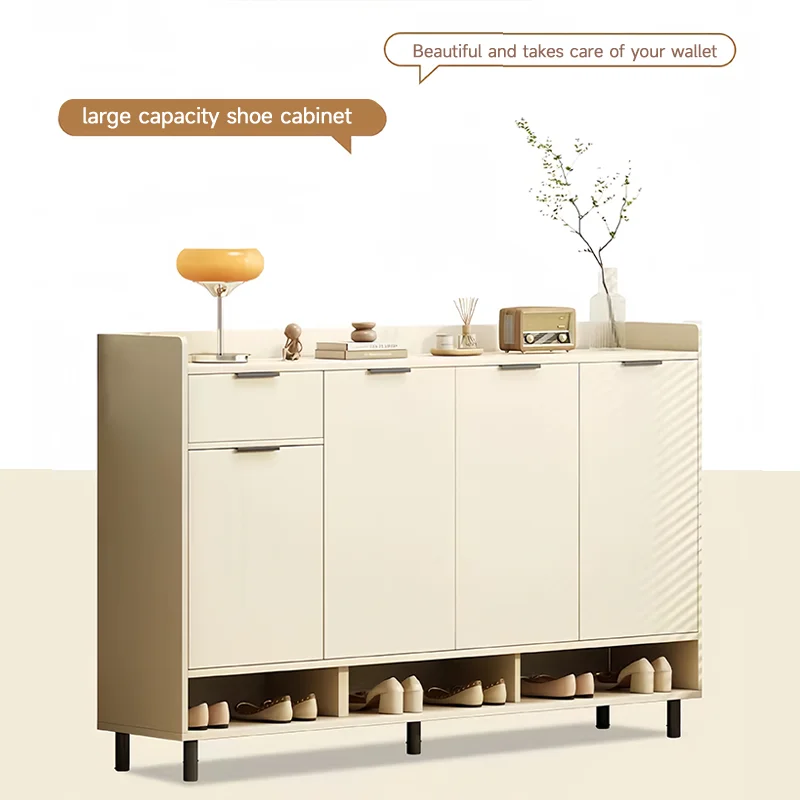 Modern Cheap Shoe Cabinet Wooden Shoe Rack Storage Shoe Cabinet For Home Living Room Furniture