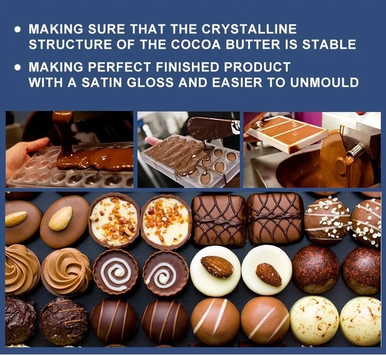Multi-function Chocolate Melting/Tempering/Coating Making Machine Small Mould Molding Melting Machinery