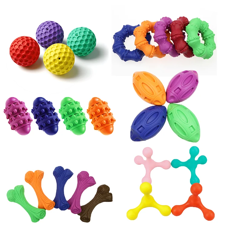 New juguetes para perros pets indestructable balls puzzle rubber treat squeaky interactive chew dog toys for aggressive chewers