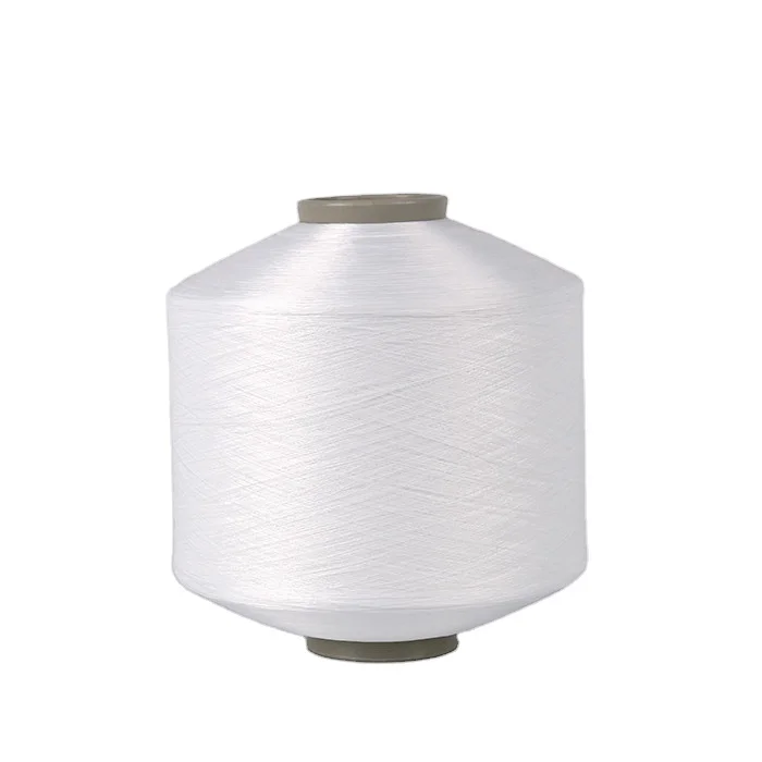 high quality china manufacturer AA grade 100% polyester yarn FDY twist  polyester yarn for woven label