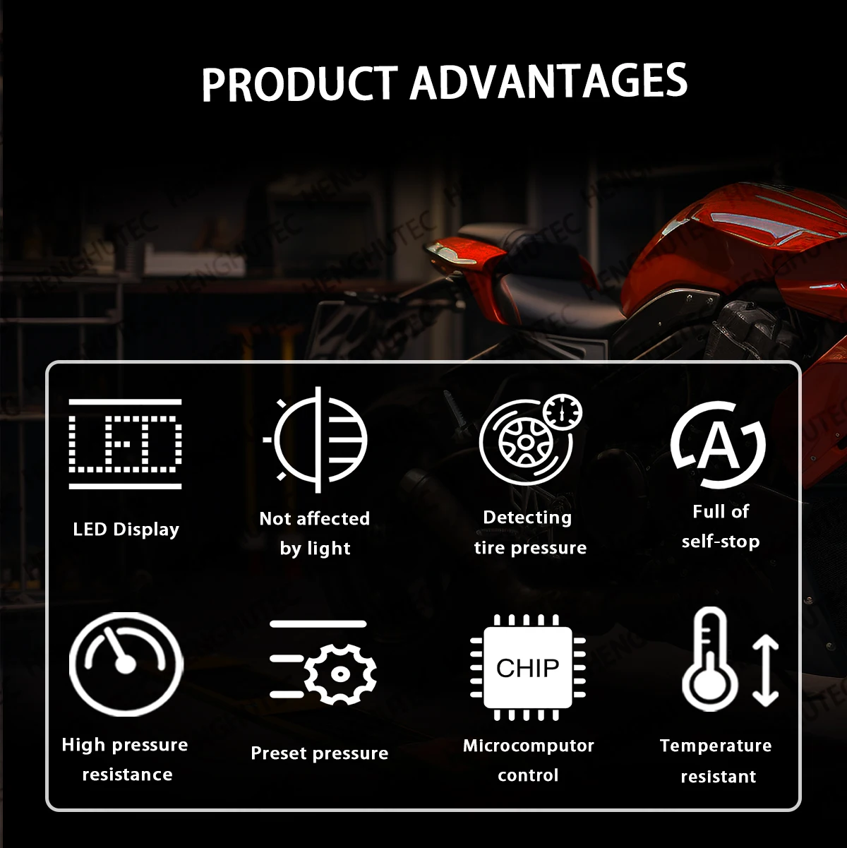 Full-Auto LED Digital Tire Inflator - Electric Air Pump for Vehicle and Car Tire Inflation
