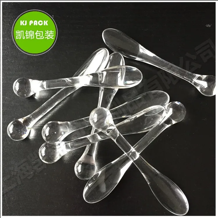 
Clear Plastic Mask Spatula with Customer Logo for Cosmetic Mask Cream 