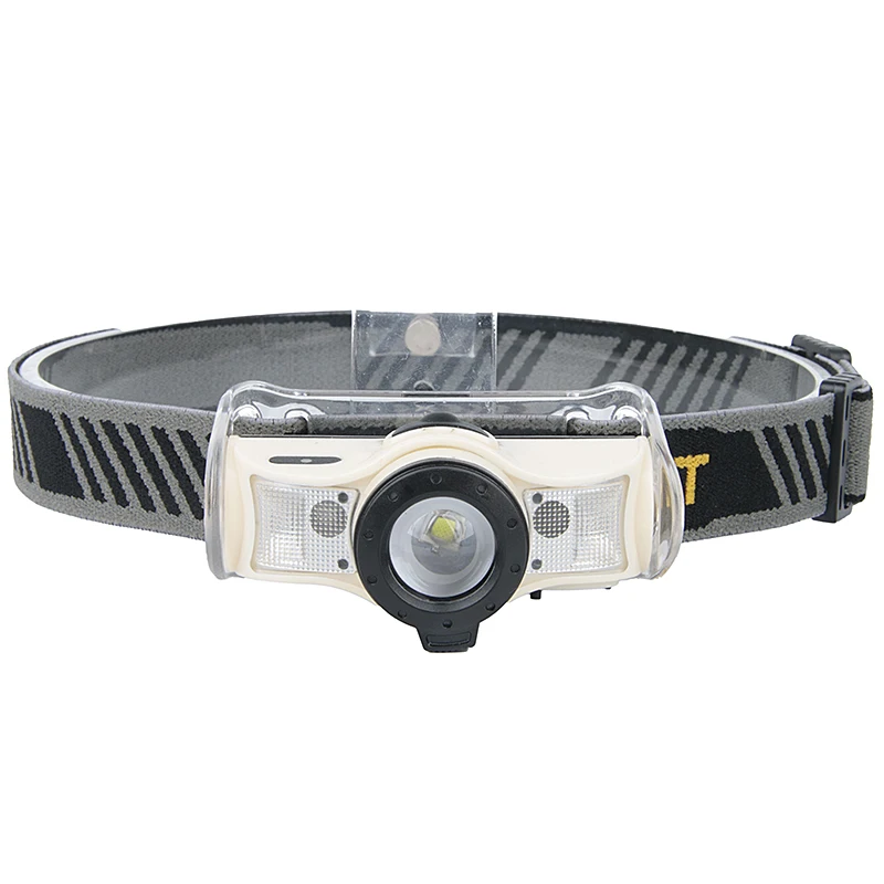 OEM XPG Headlight  Outdoor Fishing Headlight USB Charging Battery Display Headlamp Induction Zoom LED Night Running 50
