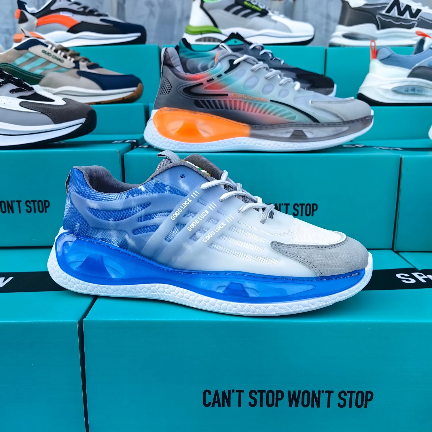 M2609 Men shoes new styles stock men outdoor casual sports shoes cheap wholesale second hand shoe used for men