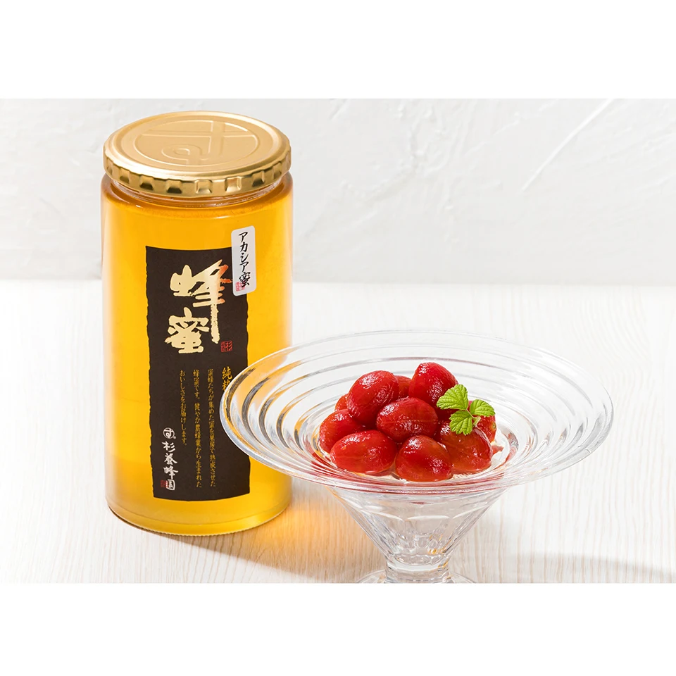 Natural flavor taste smooth healthy glass bee jar natural honey raw