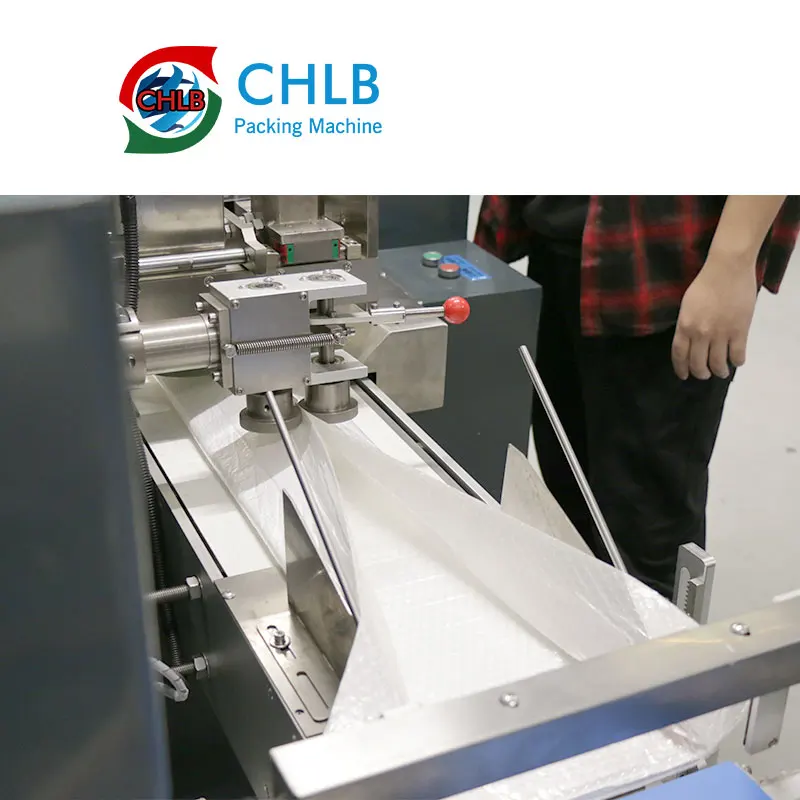 Sandwiches hamburg packing machine bread/pizza wrapping machine