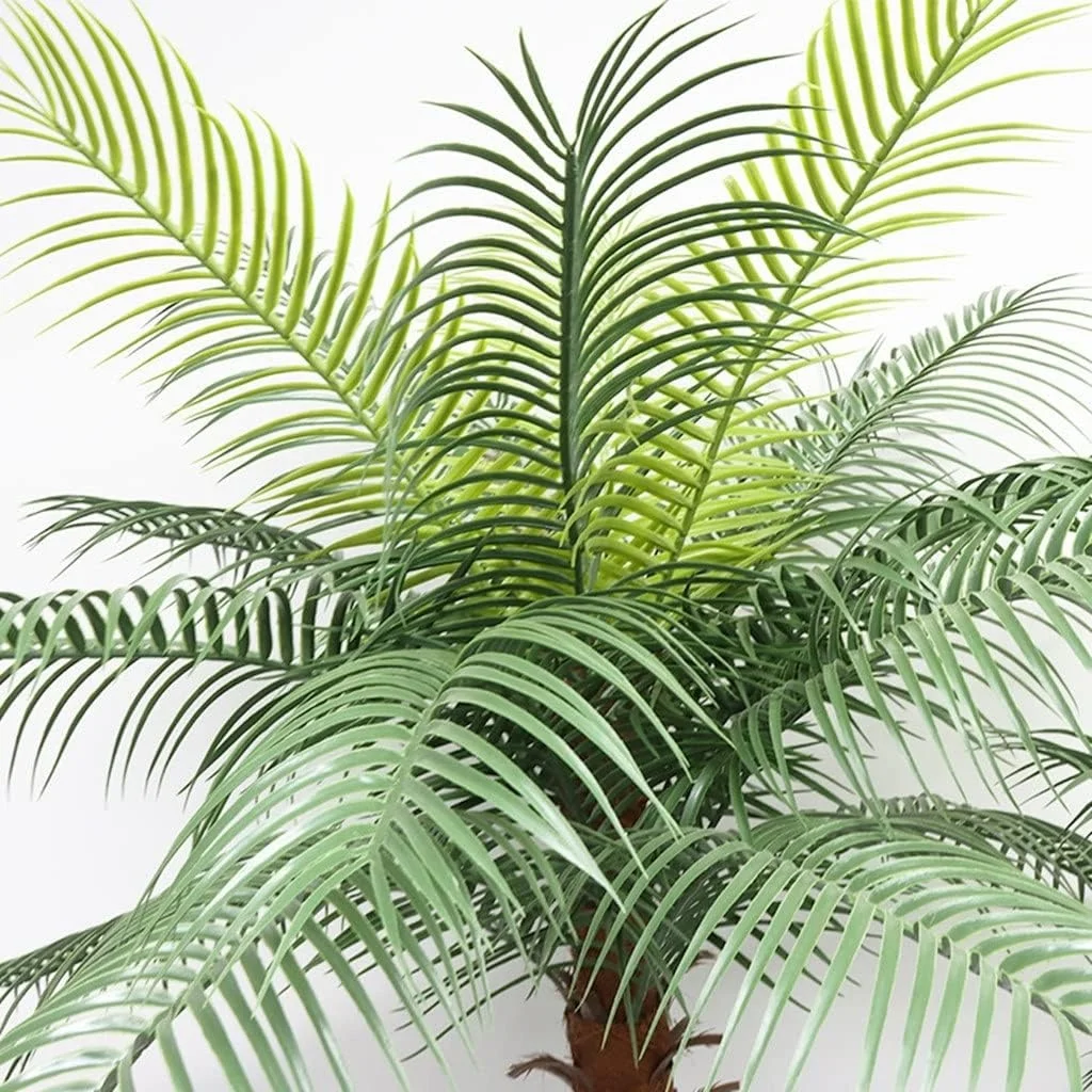 Wholesale plastic faked artificial plants & greenery faux decorative big palm coconut tree leaves plant outdoor trees for sale