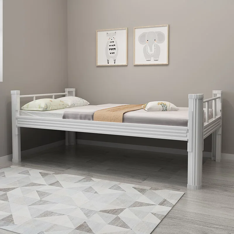 Multifunction Easy Assembly Single Bed Frame Queen For Adult Metal Single Dormitory Beds