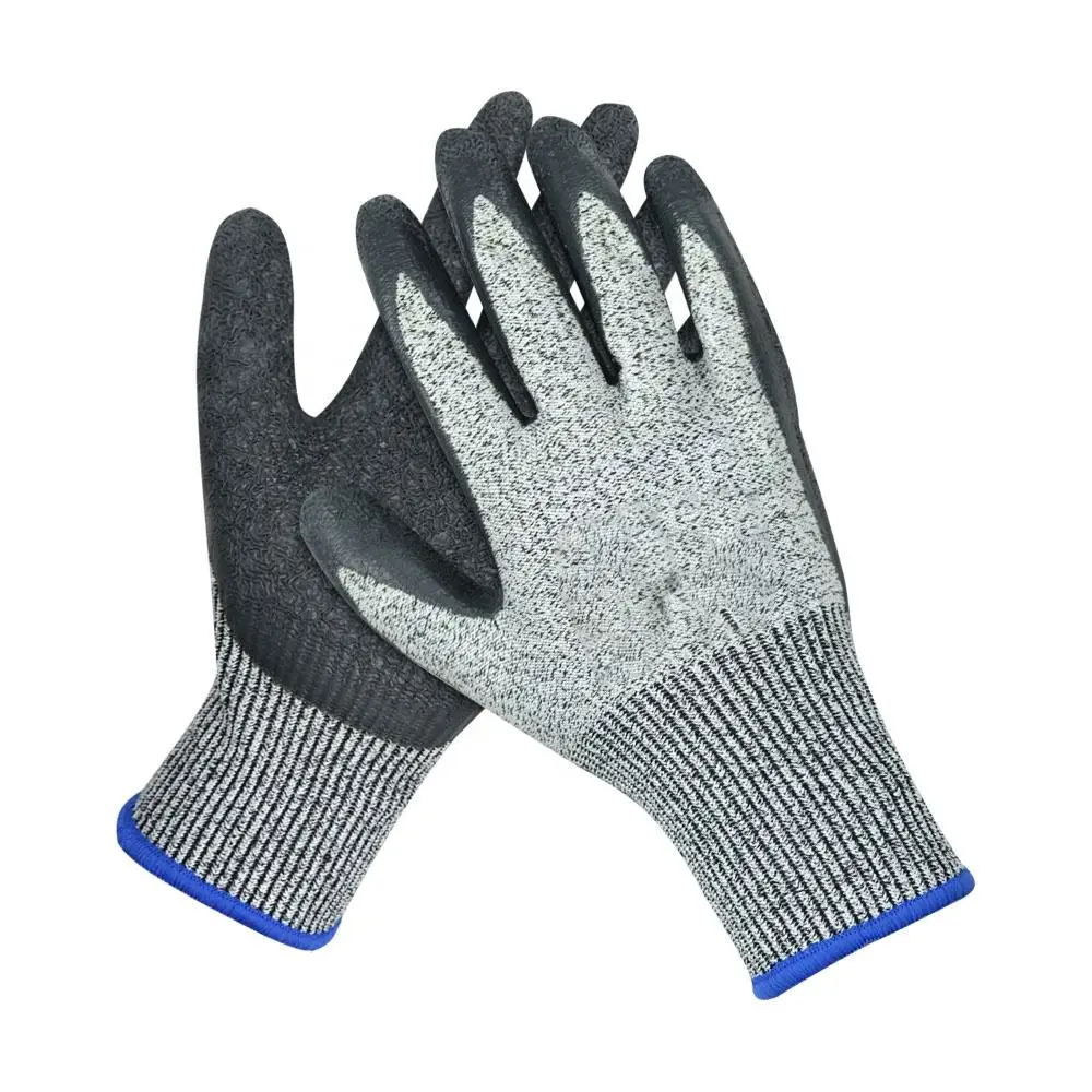 General work glove Latex Coated Protection Work Glove Anti Cut Safety Working Gloves For Industry Building