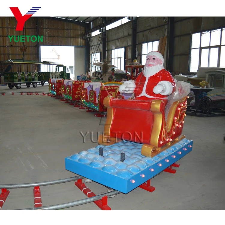 Yueton Outdoor Electric Track Train Christmas Rides For Kids