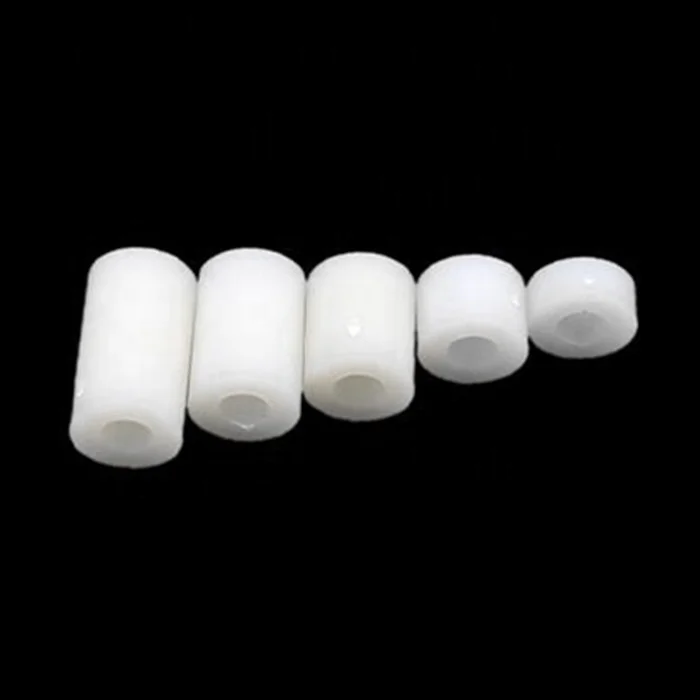 Nylon white PCB spacer round washer nylon round standoff