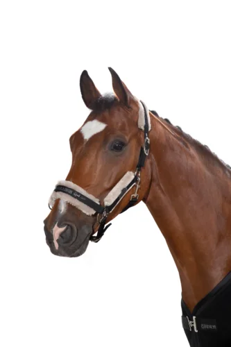 
Sheepskin Horse Halter With Lead Rope Equestrian Products 