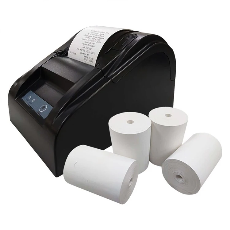 Factory wholesale 80 mm thermal receipt cash register paper 3 1/8 x 230 thermal pos till roll 80X80 bill paper