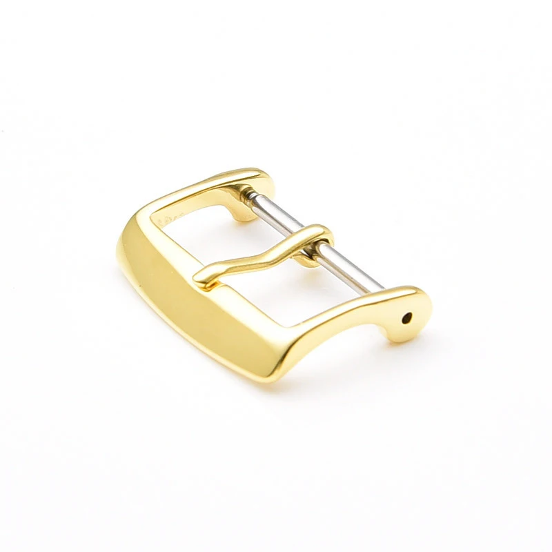 
316L Stainless steel 183S30 yellow gold pin buckle for watch leather strap band 