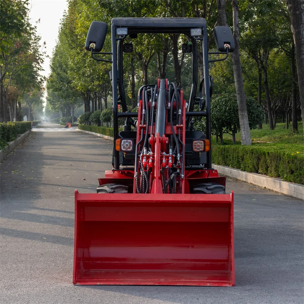 HTDL06 Manufacturer Mini Loader 4WD Tractor With Front End Loader and Small Mini Wheel Loader Long Power ISO