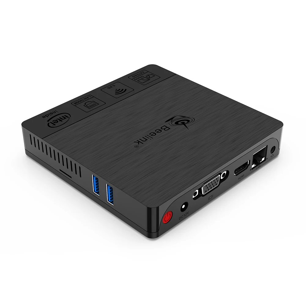  Четырехъядерный процессор Intel Atom x5-Z8500 Мини ПК DC 12V Beelink BT4 Windows10 оs 4 Гб ОЗУ 64 ГБ * USB 3 0