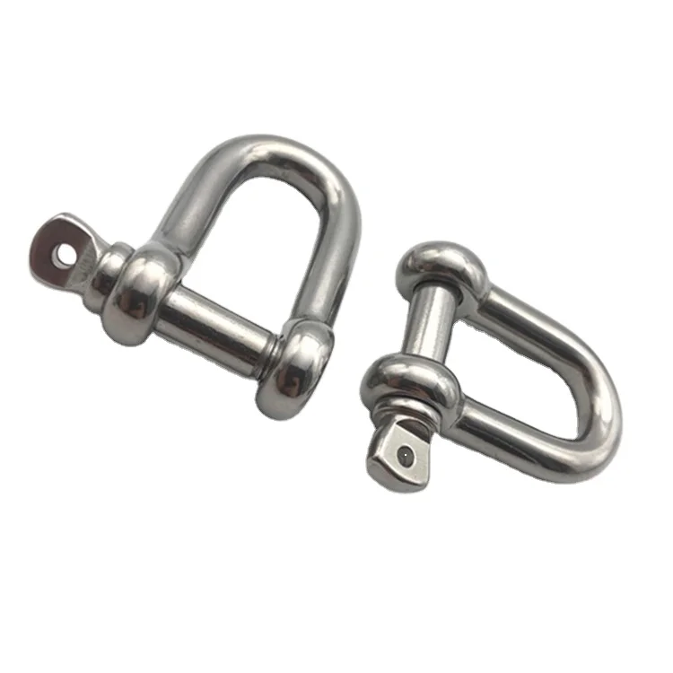 D shackle Stainless Steel Shackle Marine Rigging Lifting Boat D shackle