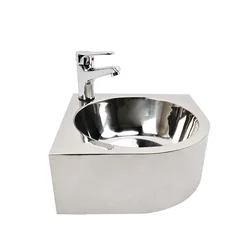 YUSUN Industrial Stainless Steel Corner Basin Wash Basin Sink