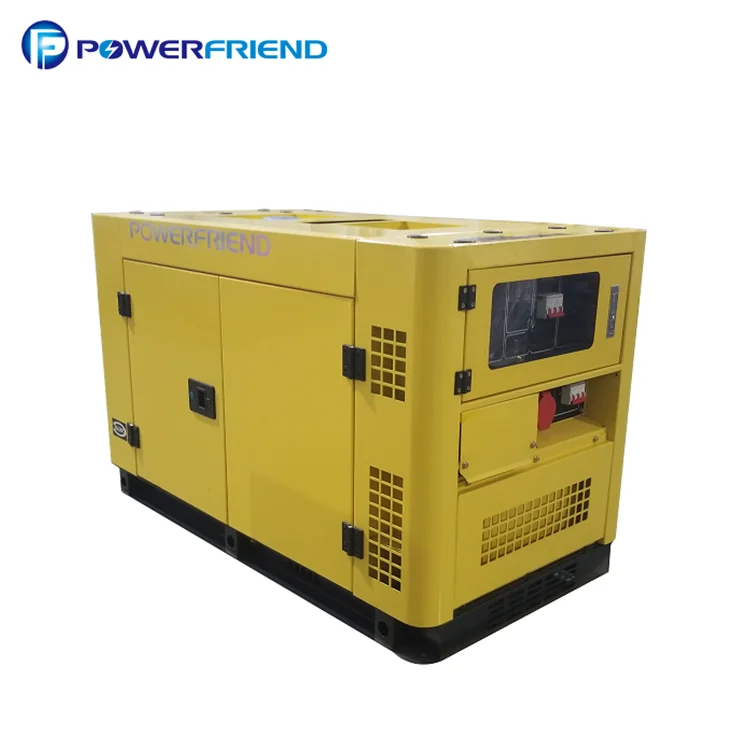 12kw 15kva power air cooled small silent diesel 15 kv generator with double plug