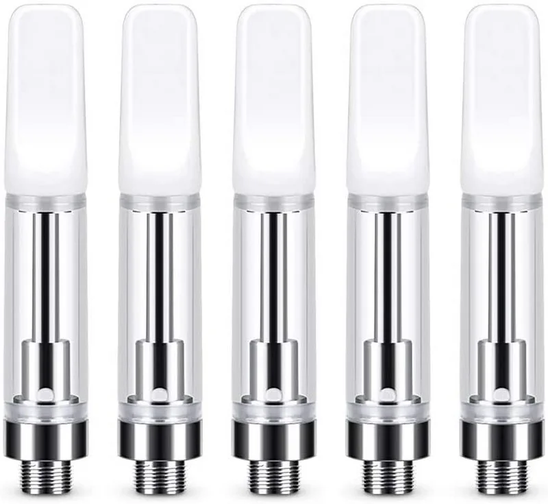 Wholesale high quality 0.5ml 1.0ml 510 threaded Cbd atomizer ceramic coil empty Cbd electronic cigarette pen holder spot deliver