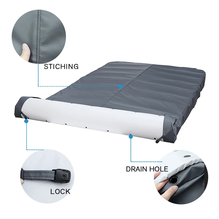 Popular customized rolling up cover well insulation outdoor swim spa rolled cover