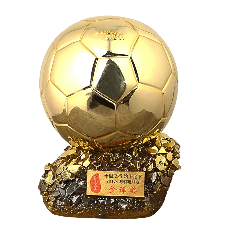 Xin Inspiration 2022 Qatar Uefa Champions League Premier League Trophy Plastic Resin Soccer Golden Boot Fantasy Football Trophy