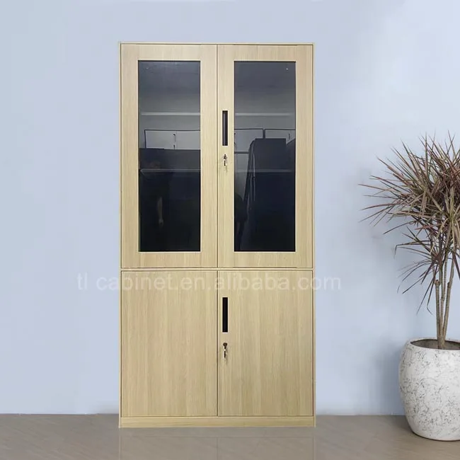 New design 4 door steel wood grain transfer filing cabinet metal office furniture storage cabinet