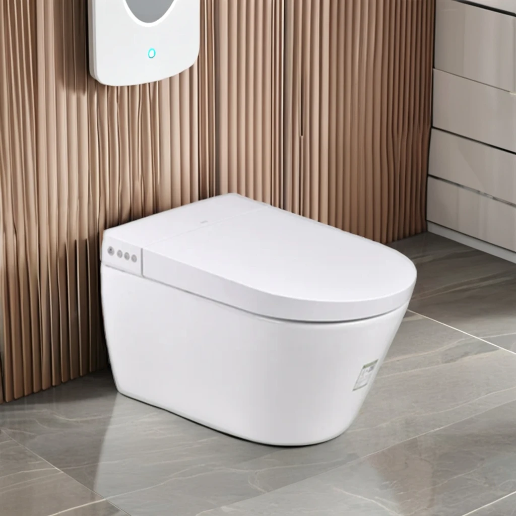 Modern Automatic Open Flush Smart Toilet Seat No-Cure Flush Technology