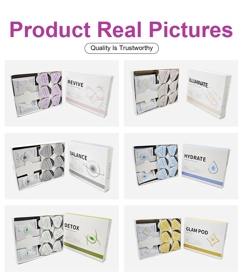 Newest 2024 Hot Sale small bubble machine consumables kits oxygen pods for oxygen 3 in 1 kit oxypods facial kit