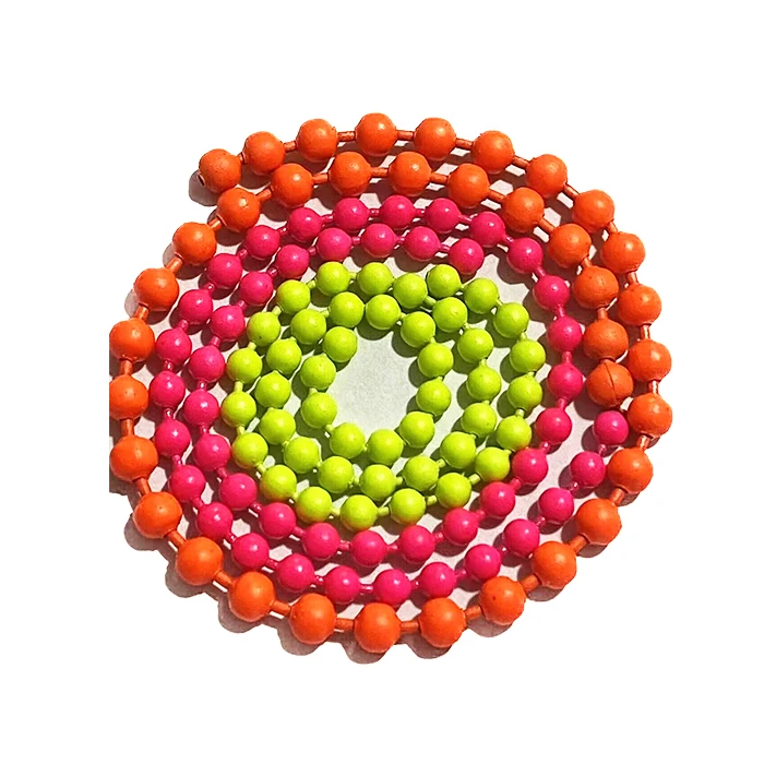 20years Factory Supplies Stainless Steel Paint Beads Chain For Fly Fishing Accessories