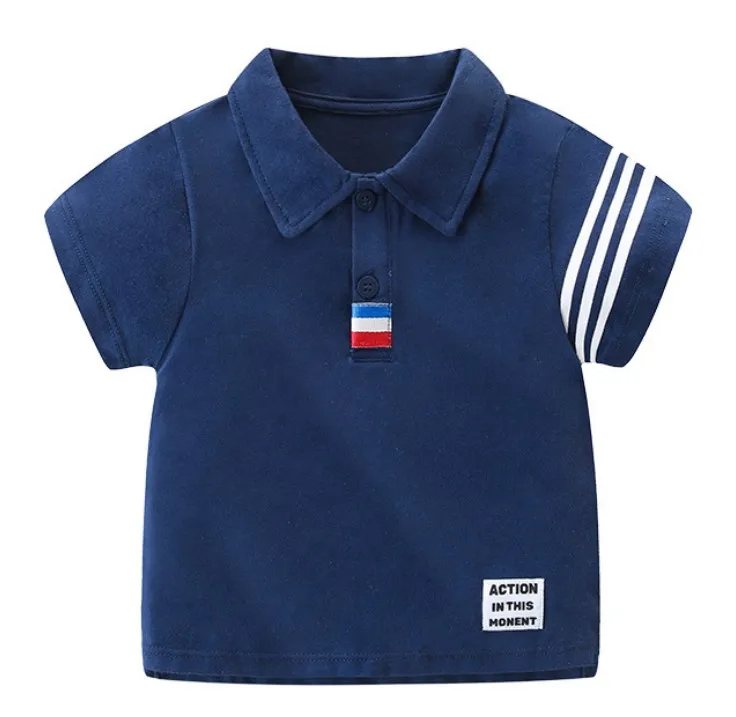 
New Arrival Solid Comfy Baby Tshirt Cute Custom Kids Nightwear Striped Sleepwear 