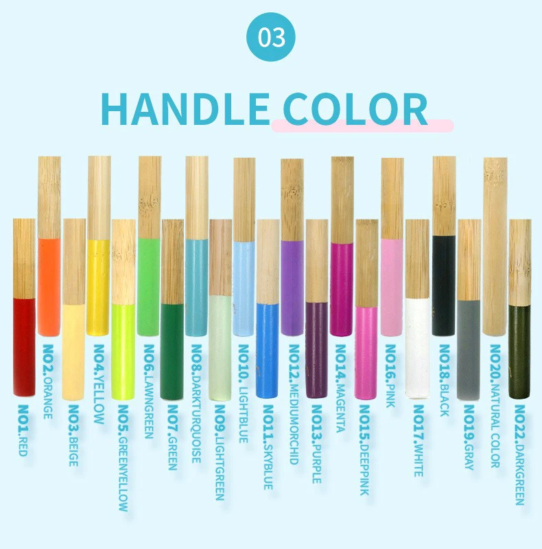 Biodegradable Natural Flat Bamboo Handle Charcoal Soft Bristles Eco friendly toothbrush With Custom Logo