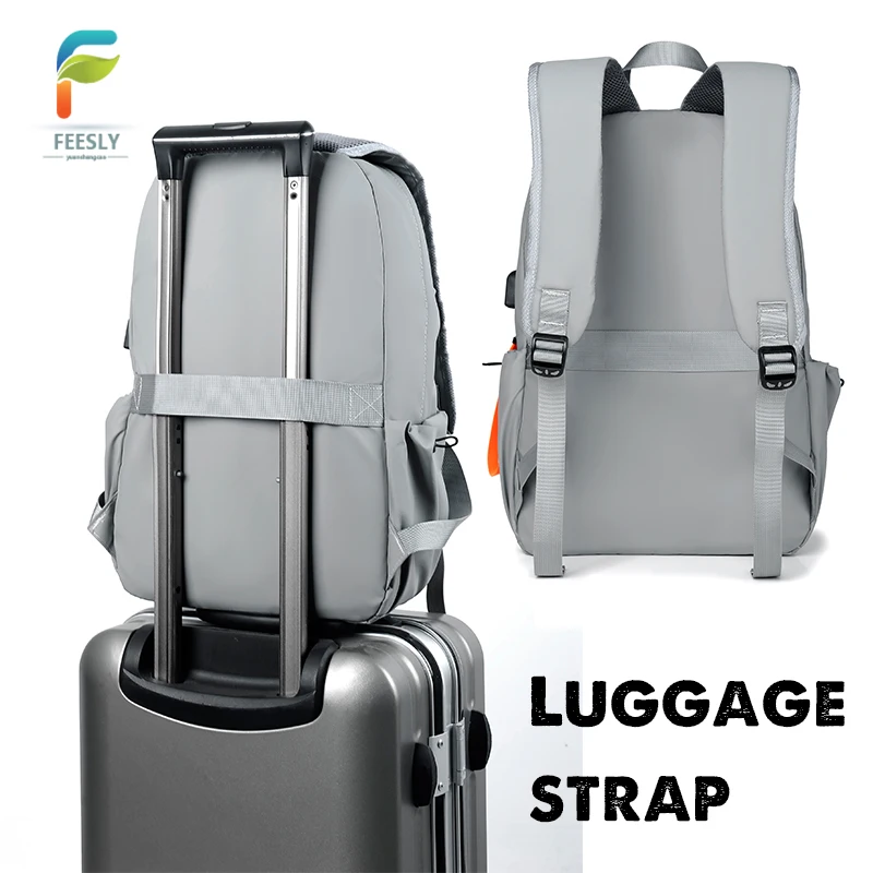 New waterproof backpack bags backwoods laptop bags anti theft for men backpacks with usb charging port smart black laptop bag