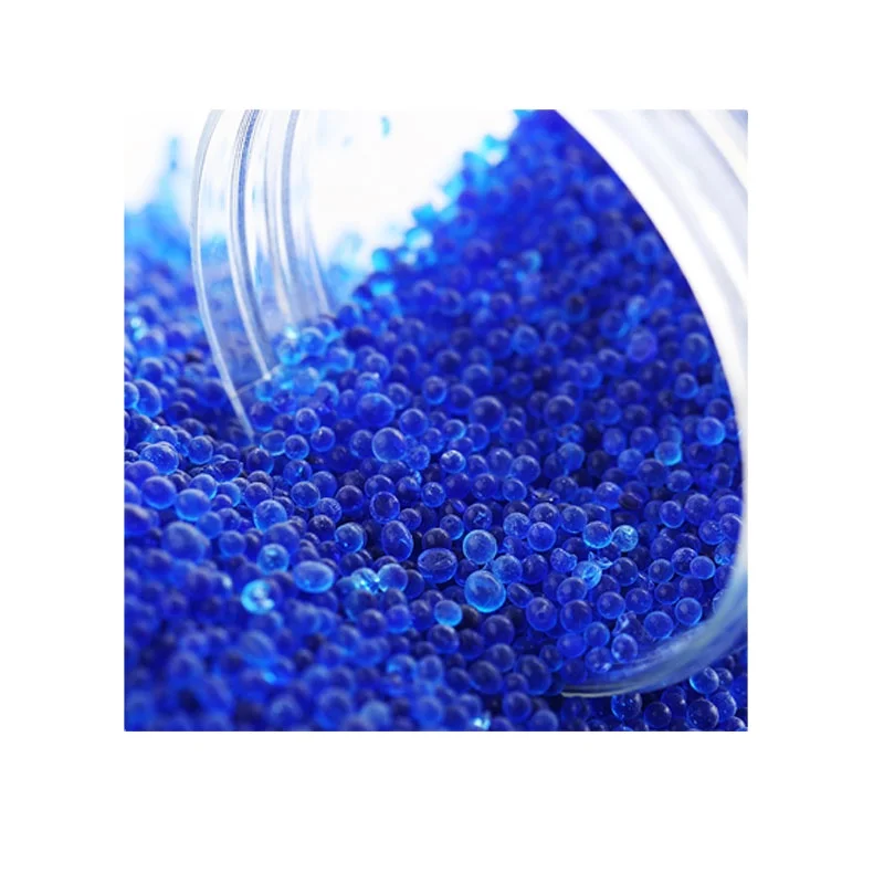 High Adsorption and  high quality blue silica gel desiccant non-toxic for convenient small package -SYKOL112BS 2-4mm2 moisture