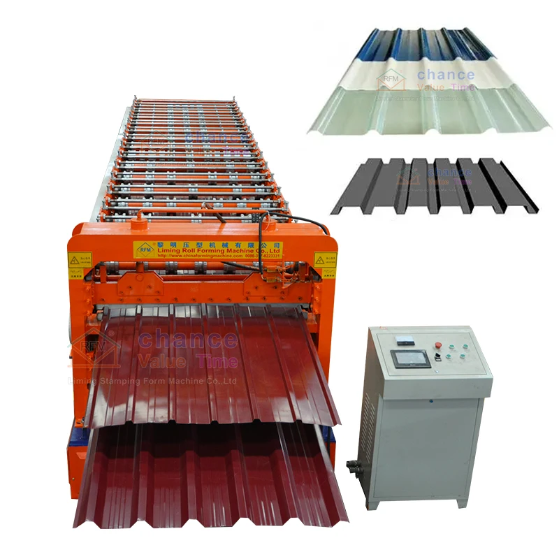 Double Layer Roll Forming Machine rollformers Metal Roofing Corrugated Steel Sheet Wall Panel tile making machine