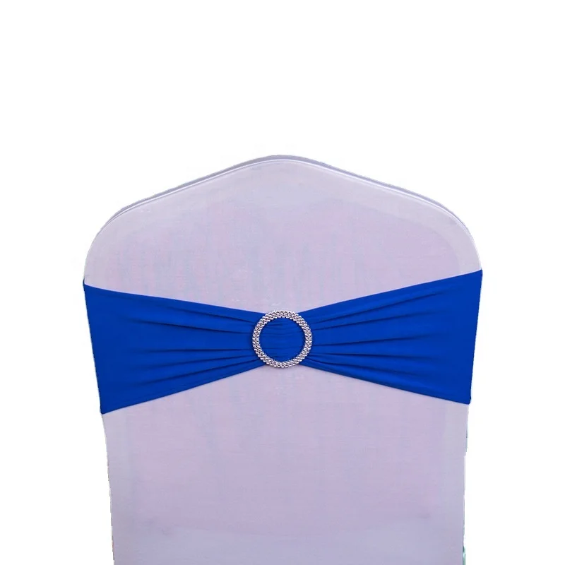 
SHAOXING Cheap burgundy with ring elastic chair sash with round buckle 