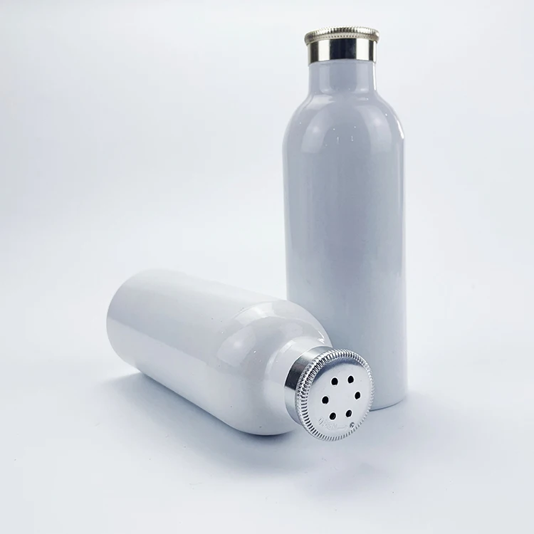 50g 80 120g 100g 200g Aluminum Skin Care Cosmetic Talc Powder Packaging Bottle Round Powder Bottle With Twist Top Sifter Caps