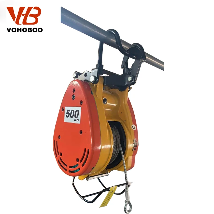 Fast Speed Single Phase 110V 220V 160kg 180kg 230kg 250kg Electric Wire Rope Small Mini Winch With Professional Design