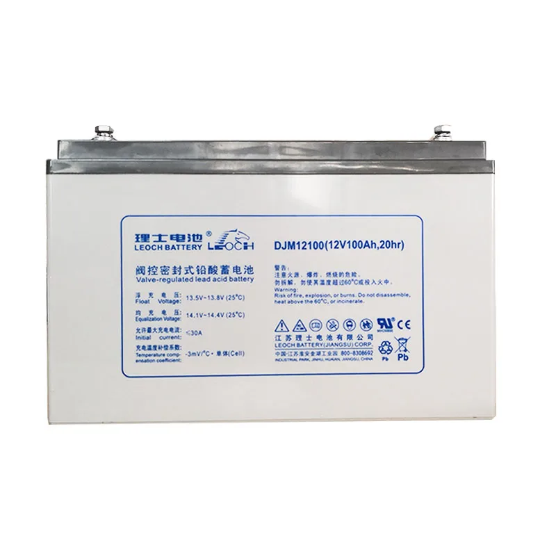 12V Lead Acid Battery Leoch Battery 12V 100Ah For Telecom FT12-100L 12V 100ah Telecom Battery