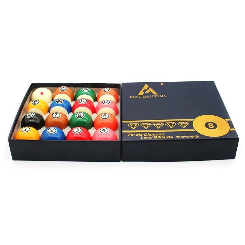 Hot Selling Superior Resin 16pc Set Green Box 57.2MM Billiard Pool Ball