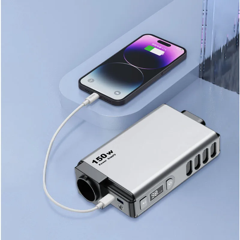 EZ150  115Wh/14.4V/8Ah/32000mAh  Portable Power Bank  Powerbank with Wired PD65W Fast Charging  150W