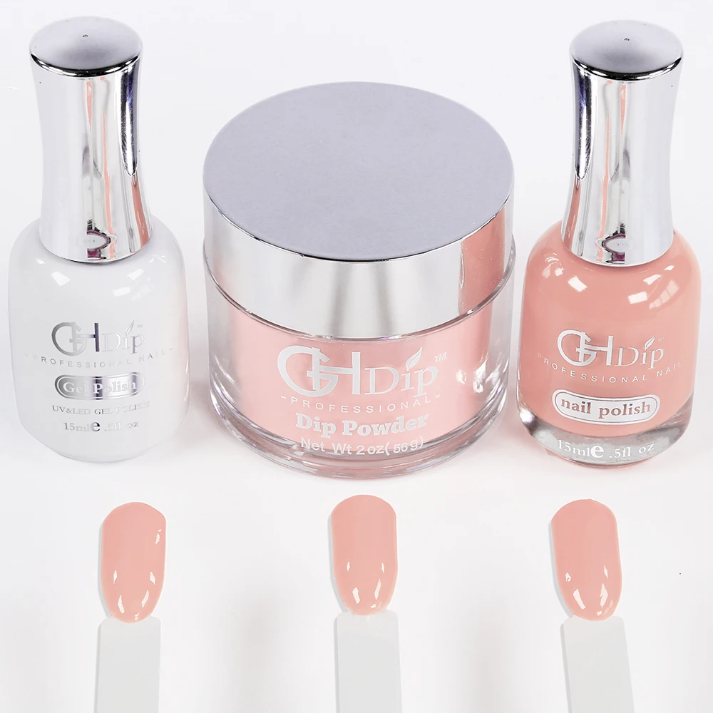 Custom Private Label 3 in 1 Acrylic Dipping Powder 2000 Nude color Fast Drying Dip Powder Nails System