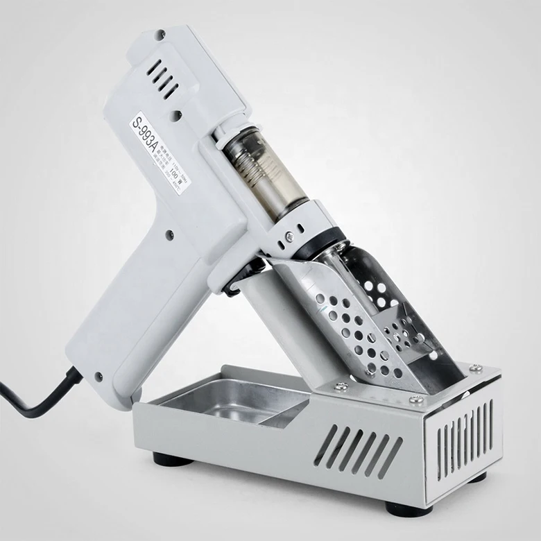 100W 220V Digital Electric Desoldering Pump Desoldering Hot Air Gun Desoldering Suction Vacuum Solder Sucker