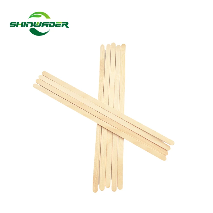 Wholesale Custom Logo Food-Grade Wooden Stirrers for Cocktail Tea Drink Beverage Coffee-Stocked Coffee & Tea Tools