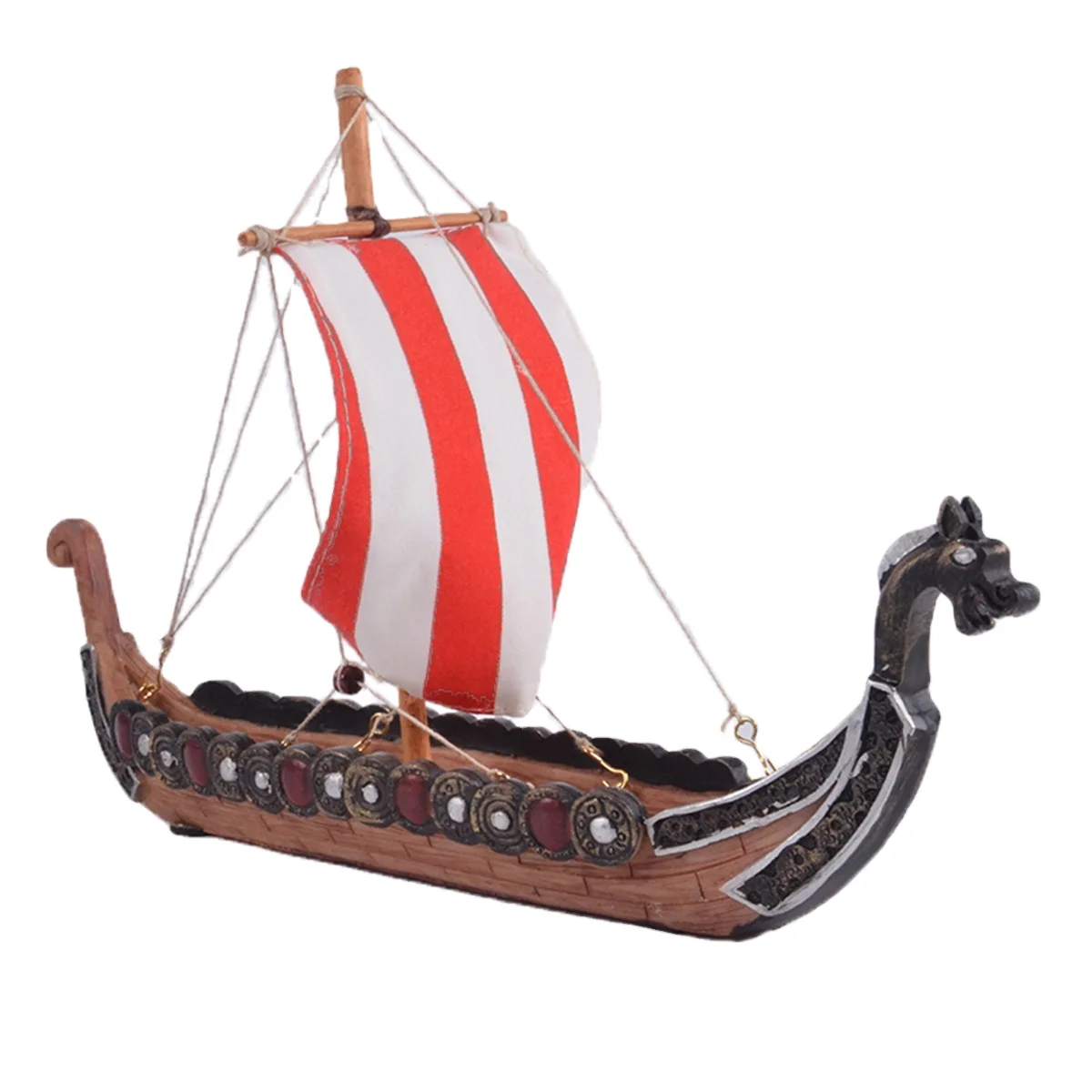New creative retro viking pirate ship ornaments home decoration dragon boat incense board holiday gifts