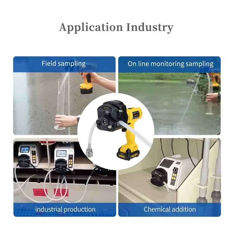 JIHPUMP Peristaltic Pump High Volume Total Solo Auto Handle Portable Sampler Automatic Oil Water Air Milk Sewage Headspace 1L