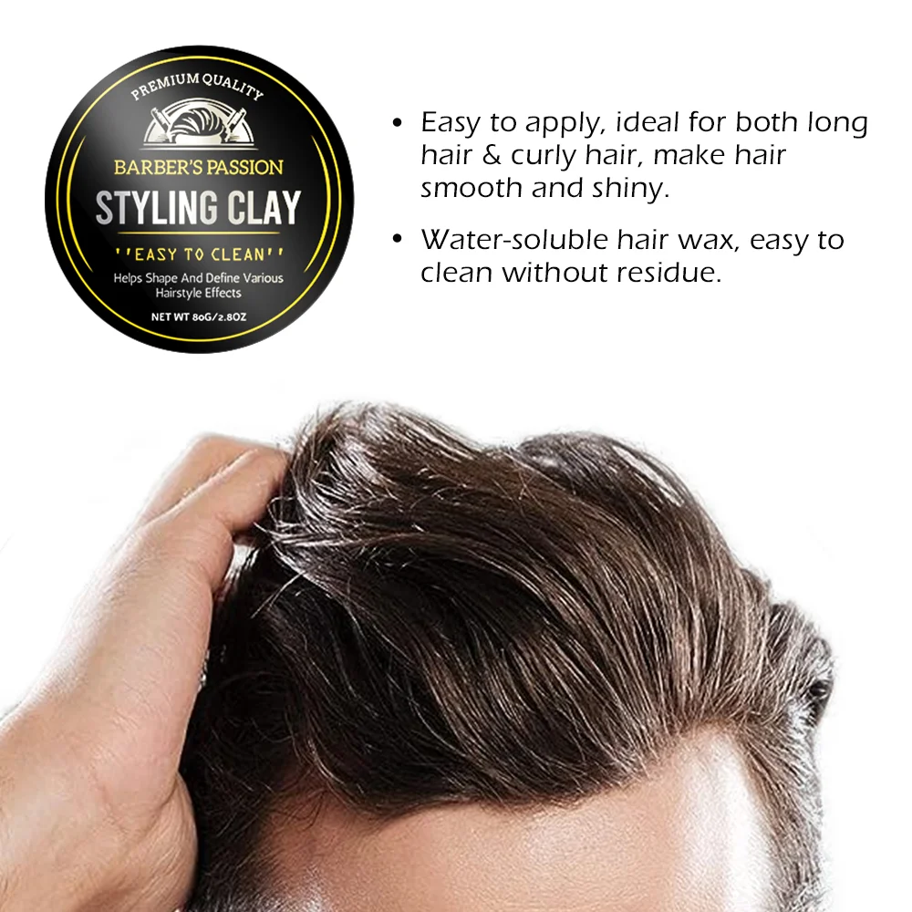 Four Kinds Waterproof Shine Free Matte Finish Hair Style Clay Moq Private Label