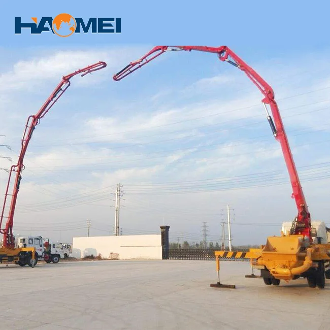 2024 New Factory Price Portable Mobile Concrete Boom Pump Truck Mounted 20m-68m for High-rise Buildings